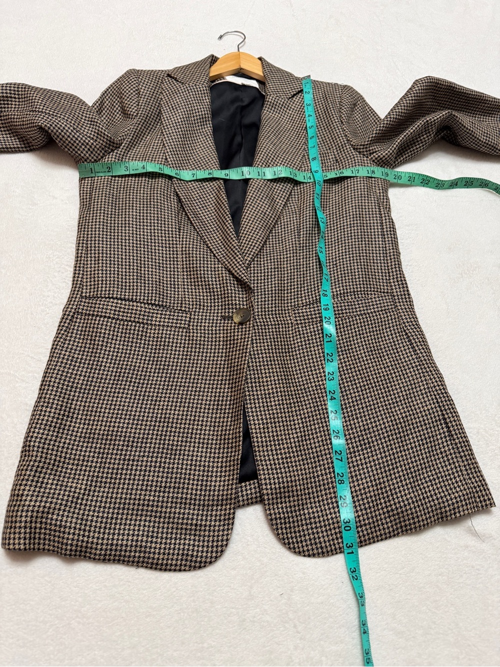Emerson Fry sz 6 Dinner Jacket Blazer Houndstooth Linen - Picture 11 of 11